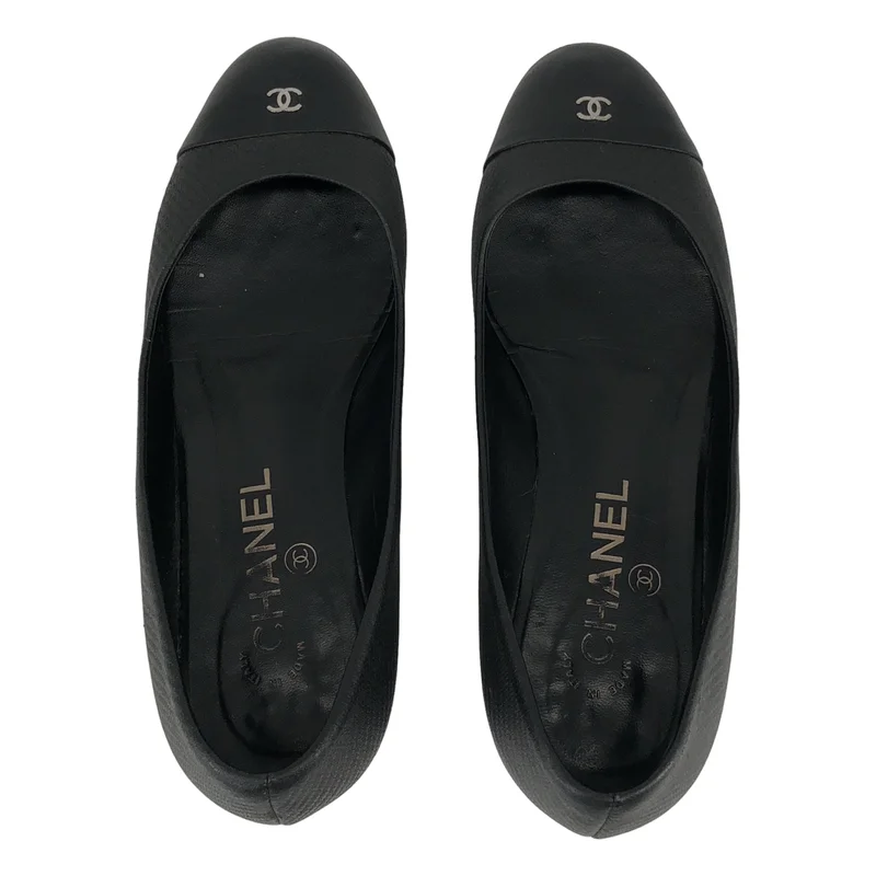 CHANEL / シャネル | ココマーク チャンキーヒールパンプス | 36 1/2 | レディース