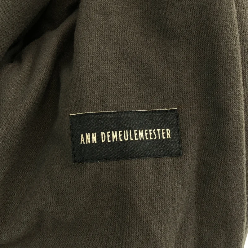 ANN DEMEULEMEESTER / アンドゥムルメステール | モールスキン ダブルブレスト フーデッドコート | M | メンズ