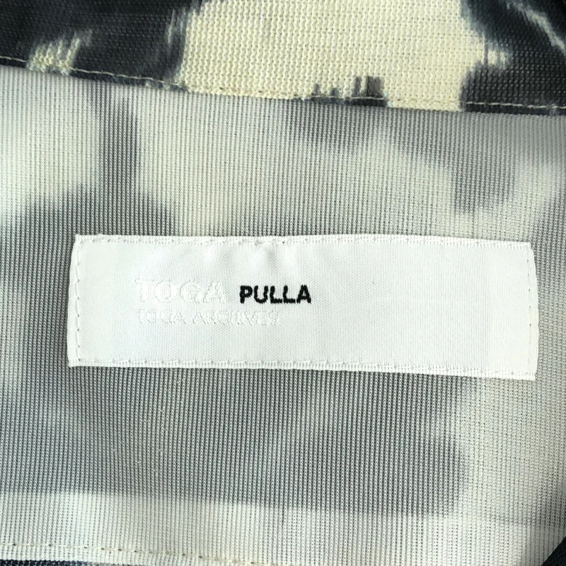 TOGA PULLA / トーガプルラ | ポリエステル メッシュ プリント ssシャツ | 38 | レディース