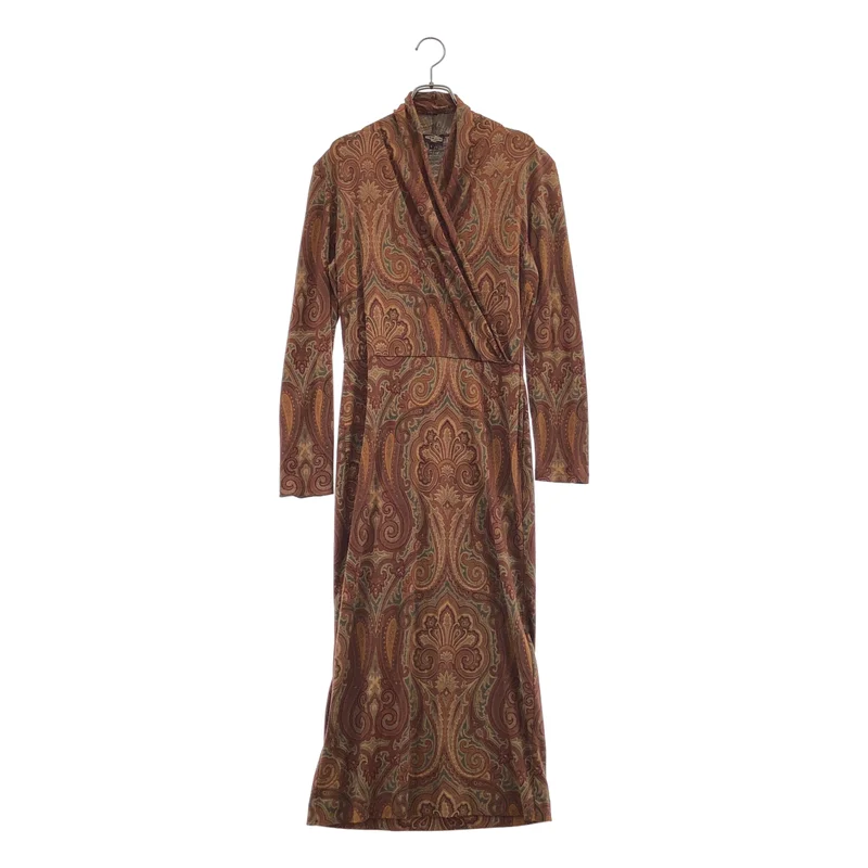 ETRO / エトロ | ウール シルク カシュクールワンピース | 42 | レディース