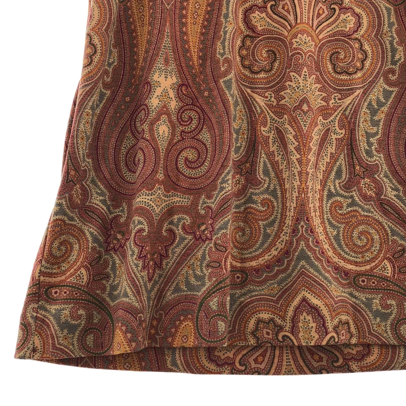 ETRO / エトロ | ウール シルク カシュクールワンピース | 42 | レディース