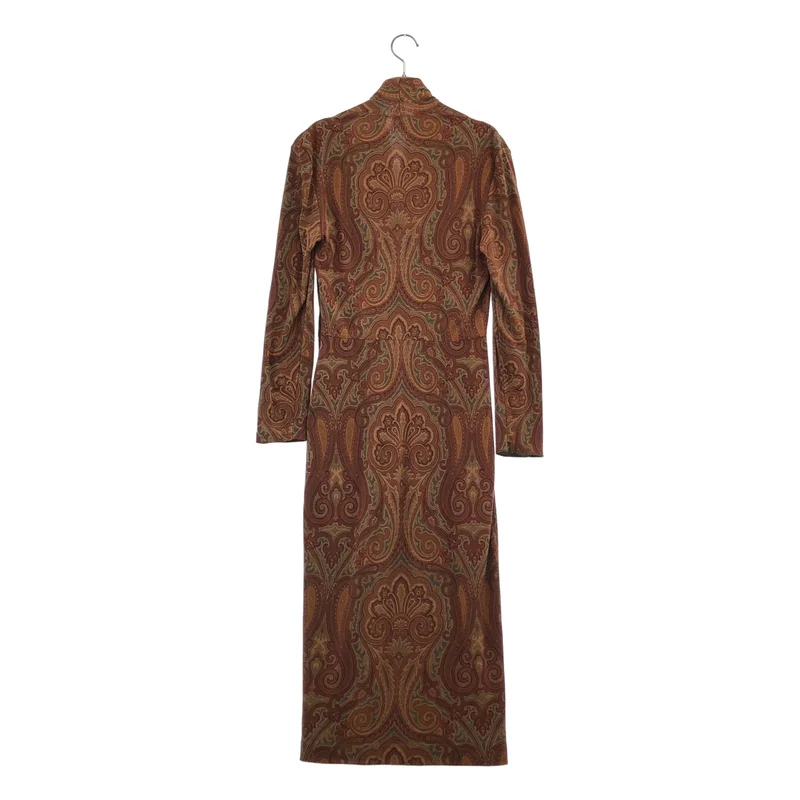 ETRO / エトロ | ウール シルク カシュクールワンピース | 42 | レディース