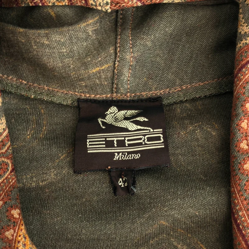 ETRO / エトロ | ウール シルク カシュクールワンピース | 42 | レディース