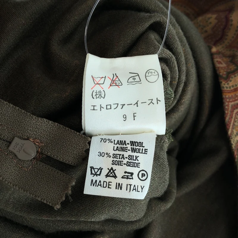 ETRO / エトロ | ウール シルク カシュクールワンピース | 42 | レディース