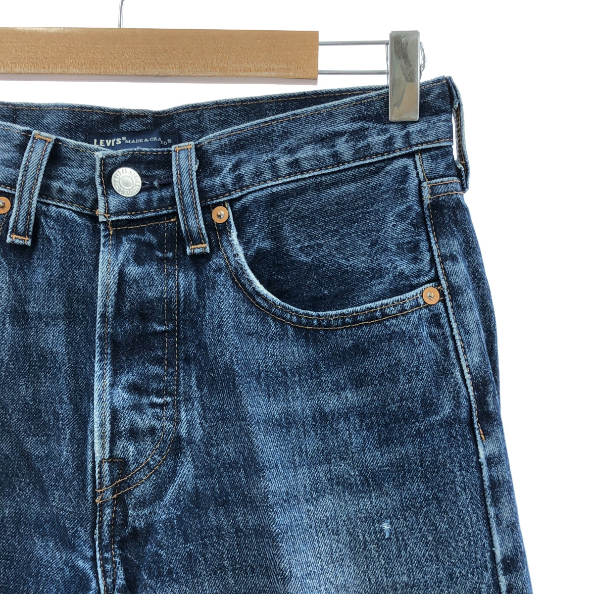 【新品タグ付き】 Levi’s MADE&CRAFTEDパッチ ダメージ デニム 新品タグ付き】 Levi's MADE&CRAFTEDパッチ ダメージ デニム