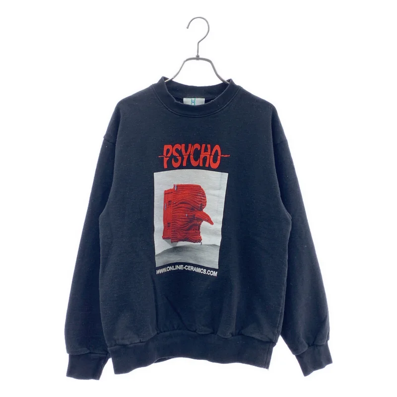 ONLINE CERAMICS / オンラインセラミックス | PSYCHO 両面プリント クルーネック トレーナー | S | メンズ