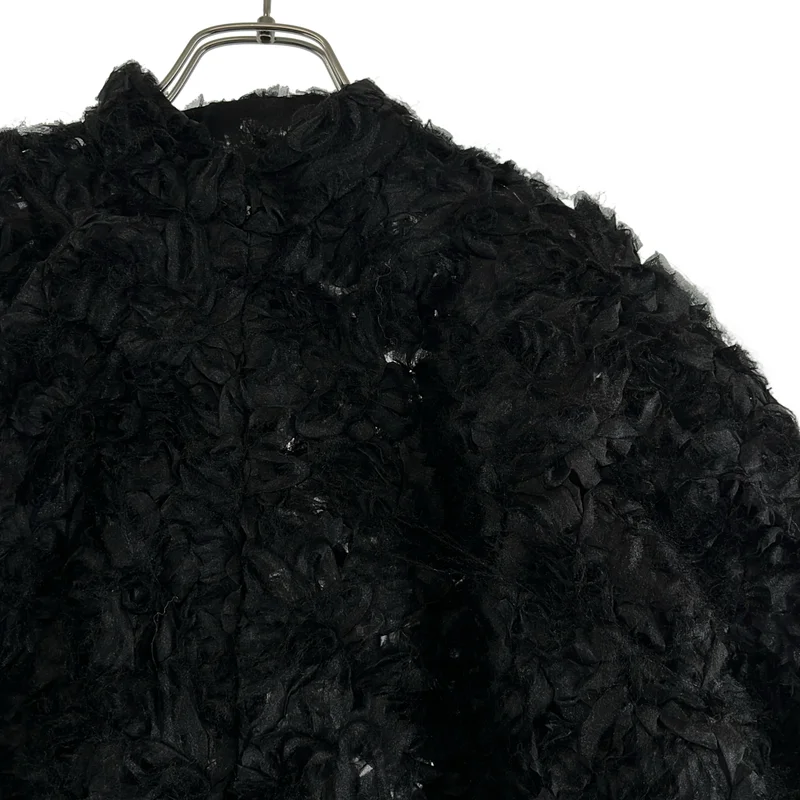 COMME des GARCONS COMME des GARCONS / コムコム | 2025AW | チュール サイドスリット チャイナジャケット | S | レディース