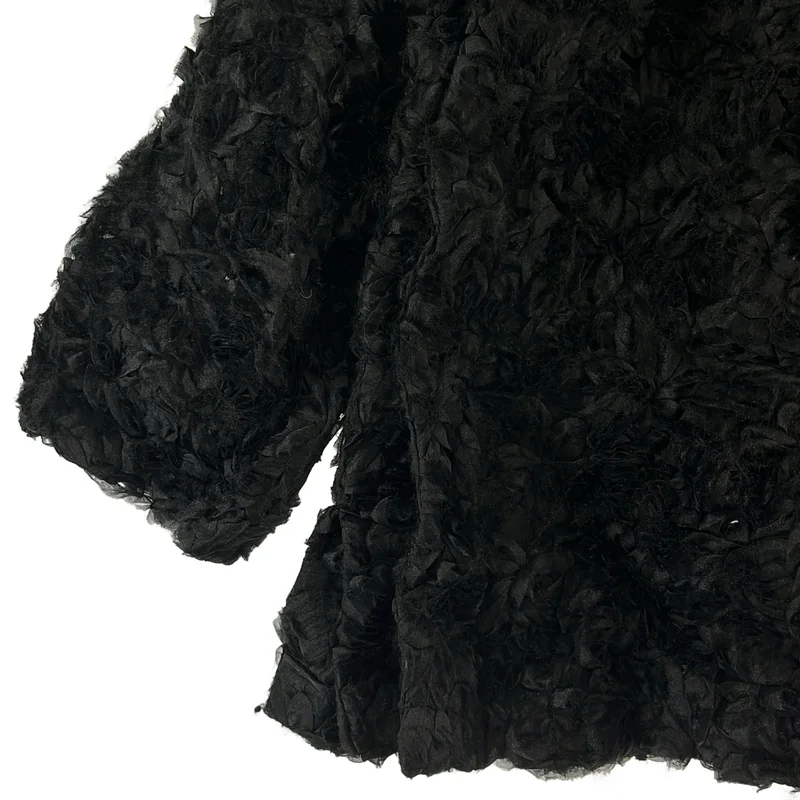 COMME des GARCONS COMME des GARCONS / コムコム | 2025AW | チュール サイドスリット チャイナジャケット | S | レディース