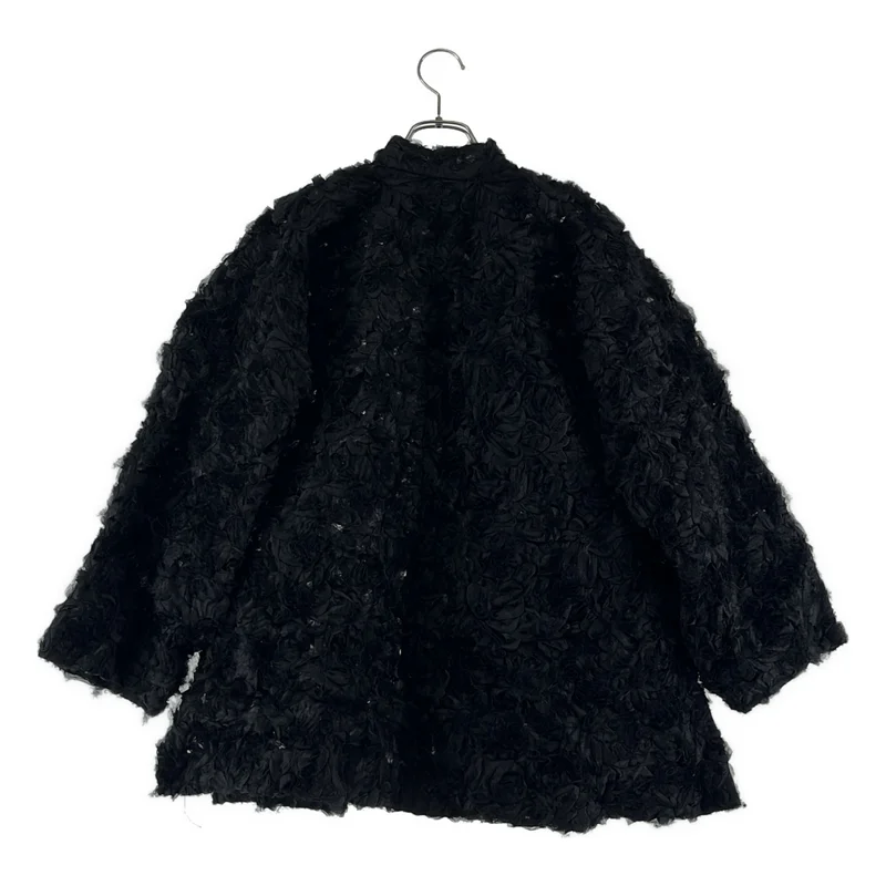 COMME des GARCONS COMME des GARCONS / コムコム | 2025AW | チュール サイドスリット チャイナジャケット | S | レディース