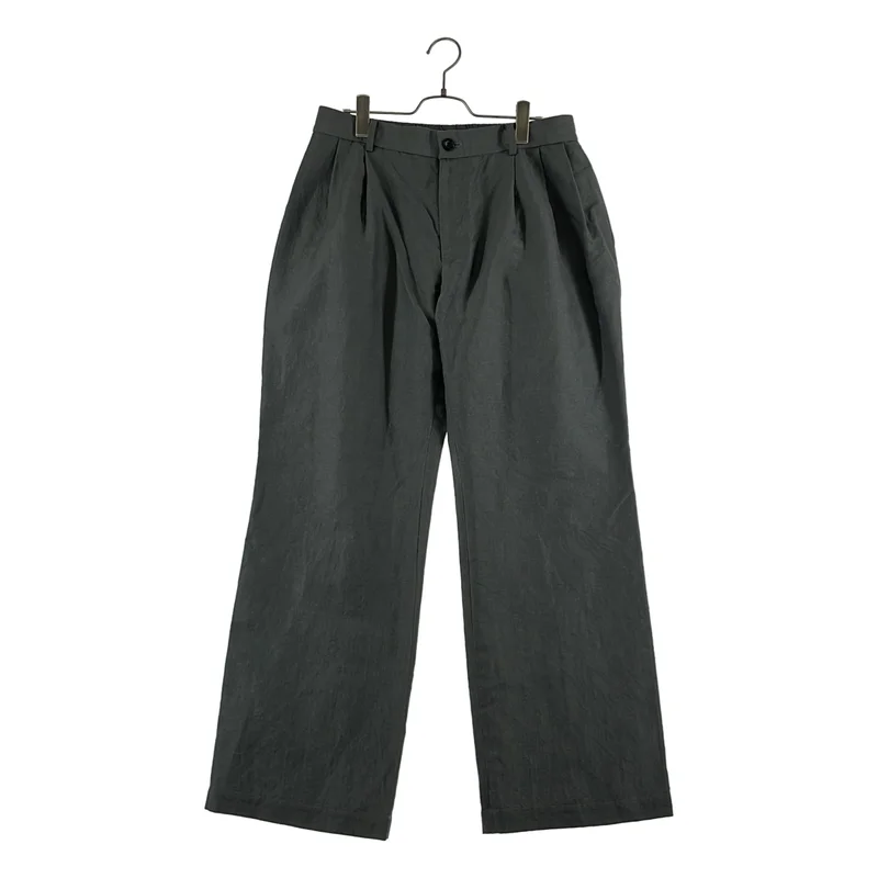 N.HOOLYWOOD / エヌハリウッド | 2025SS | TUCKED PANTS ウール リネン 3タック パンツ | 40 | メンズ