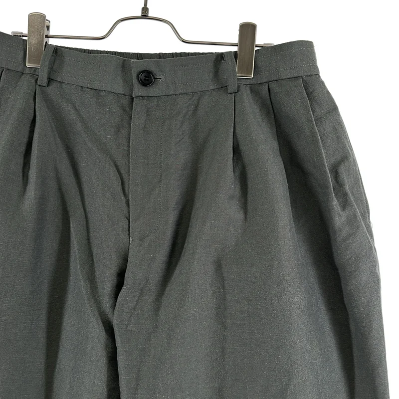 N.HOOLYWOOD / エヌハリウッド | 2025SS | TUCKED PANTS ウール リネン 3タック パンツ | 40 | メンズ
