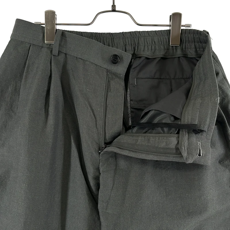 N.HOOLYWOOD / エヌハリウッド | 2025SS | TUCKED PANTS ウール リネン 3タック パンツ | 40 | メンズ