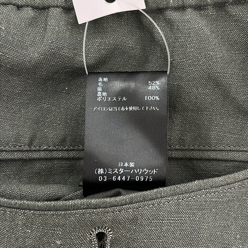 N.HOOLYWOOD / エヌハリウッド | 2025SS | TUCKED PANTS ウール リネン 3タック パンツ | 40 | メンズ