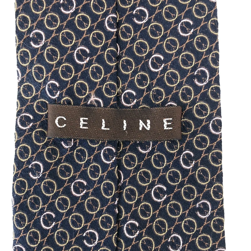 CELINE / セリーヌ | シルク 総柄 ネクタイ |
