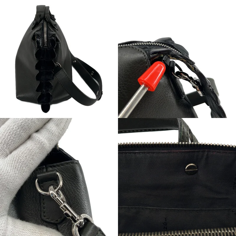 FENDI / フェンディ | バイザウェイ クロコタブ ミディアム レザー ショルダーバッグ |
