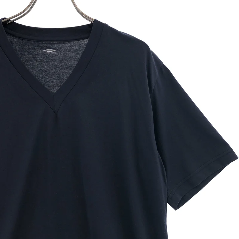 MAATEE&SONS / マーティー&サンズ | 2025SS | SUVIN MUKO V NECK TEE / スビンコットン VネックTシャツ | 2 | メンズ