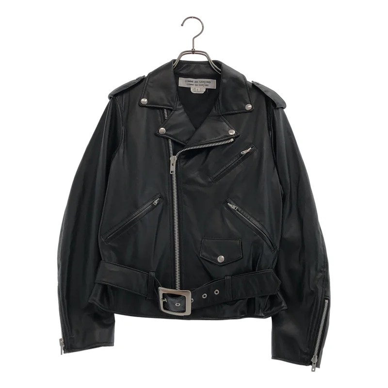 COMME des GARCONS COMME des GARCONS / コムコム | 2010AW | フェイクレザー ダブルライダースジャケット | S | レディース