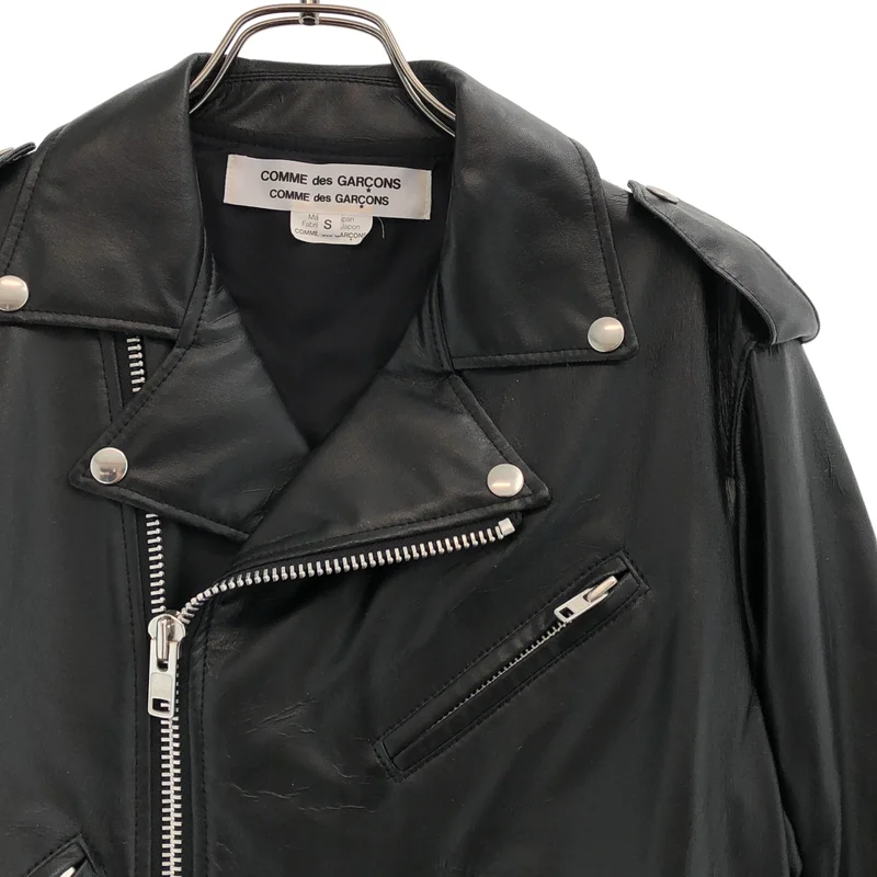 COMME des GARCONS COMME des GARCONS / コムコム | 2010AW | フェイクレザー ダブルライダースジャケット | S | レディース