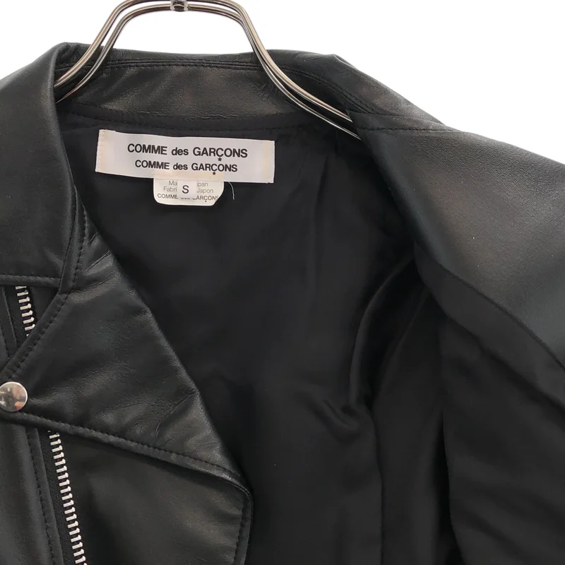 COMME des GARCONS COMME des GARCONS / コムコム | 2010AW | フェイクレザー ダブルライダースジャケット | S | レディース