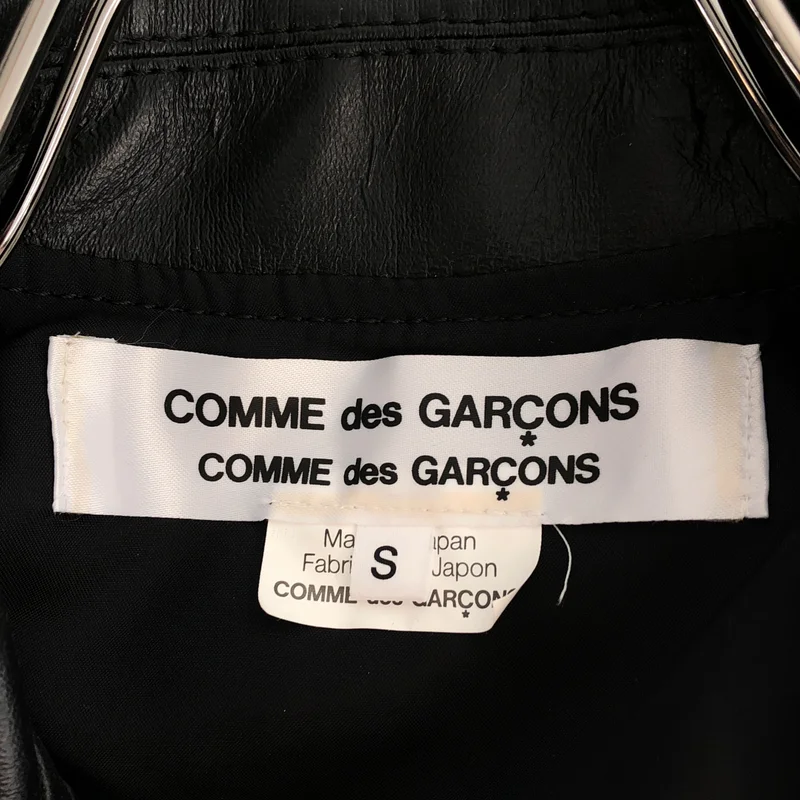 COMME des GARCONS COMME des GARCONS / コムコム | 2010AW | フェイクレザー ダブルライダースジャケット | S | レディース
