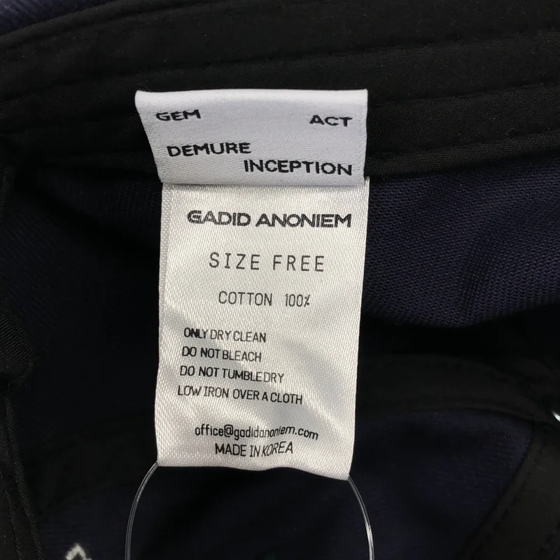 GADID ANONIEM / ガディッドアノニム | LUKE 刺しゅう キャップ | F | その他
