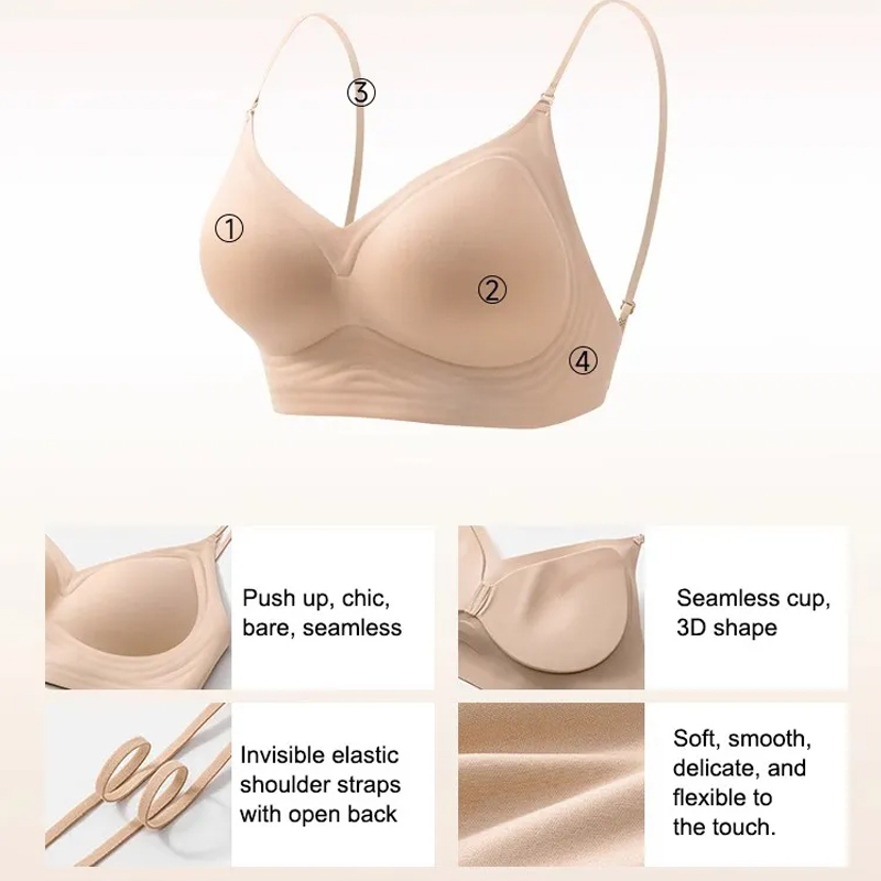 『Brelira』Wireless Seamless Minimizer Bra – Invisible, Multi-Way & Anti-Sagging Support