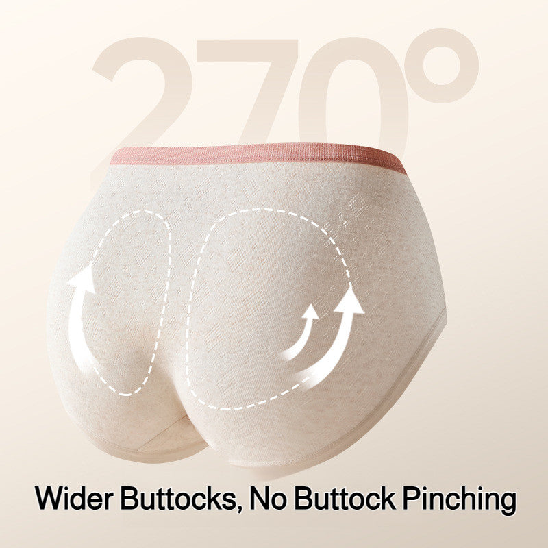 『Brelira』7A Antibacterial Panties Women Pure Cotton Underwear Seamless Non-Marking Breathable Comfort Briefs Mid Waist Panty