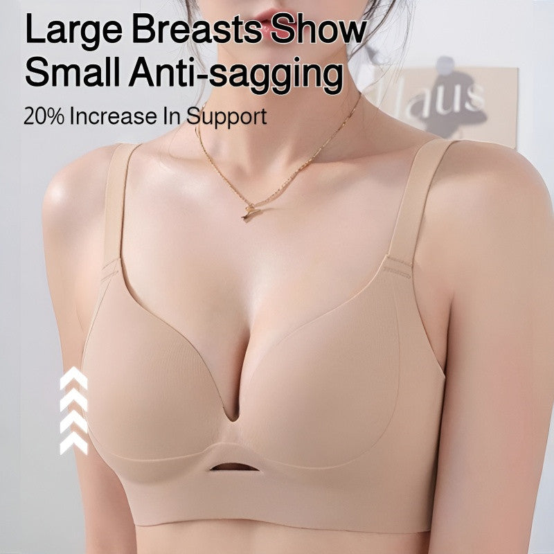 『Brelira』Anti-Sagging Minimizer Bra Wireless Thin Breathable Seamless Women Underwear Push Up Bra Plus Size Bralette