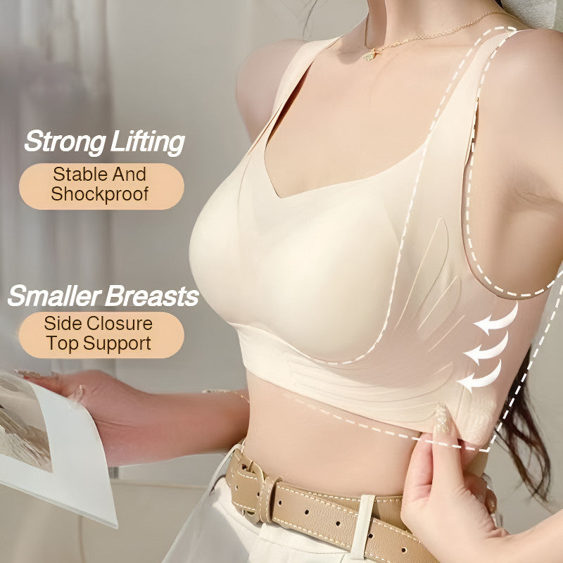 『Brelira』Wireless Full-Cup Minimizer Bra – Seamless, Zero-Feel & Anti-Sagging Support