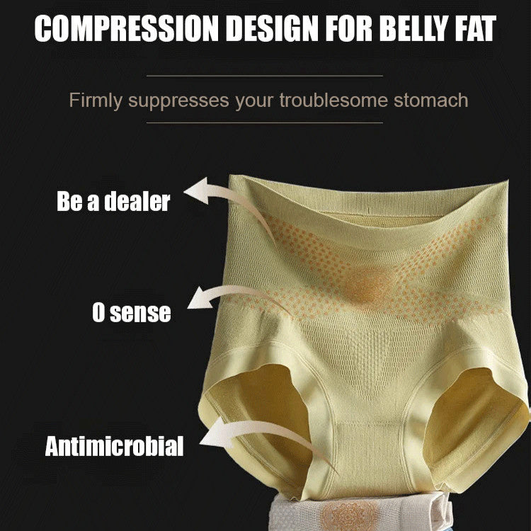 『Brelira』High Waist Seamless Shaping Panties with Tummy Control