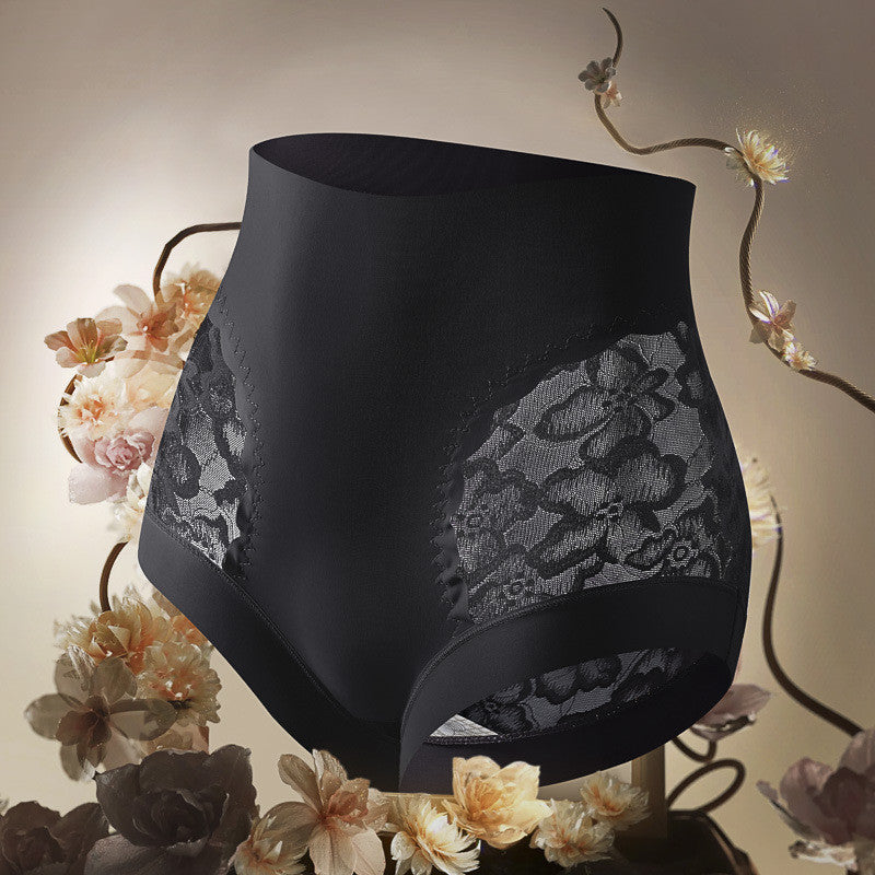 『Brelira』Mulberry Silk Lace Panties High Waist Shaping Panties 10A Antibacterial Seamless Tummy Control Breathable Underwear
