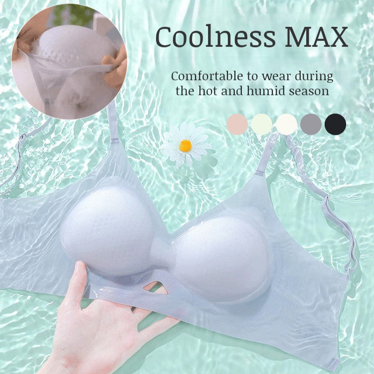 『Brelira』Ultra-thin Bras Jelly Support Push Up Bra Wireless Seamless Small Chest Gather Breathable Underwear