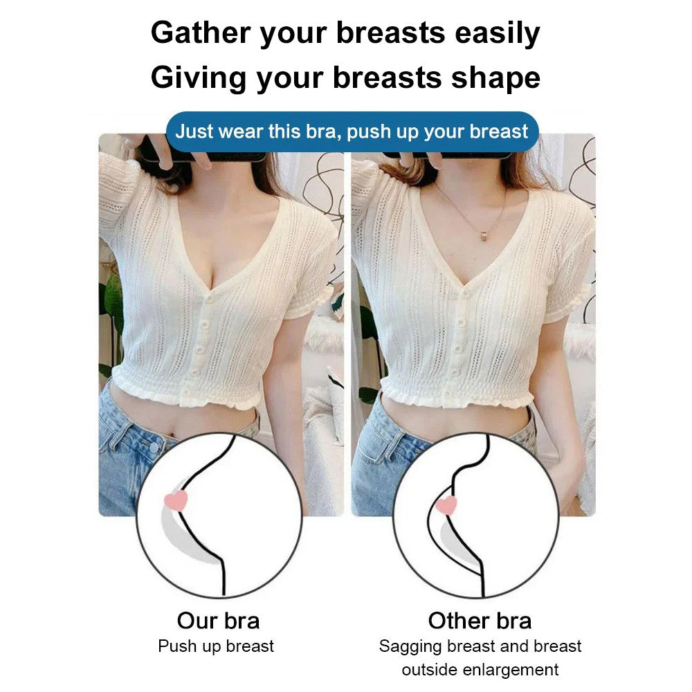 『Brelira』Wireless Push-Up Bra with Full Cup Support