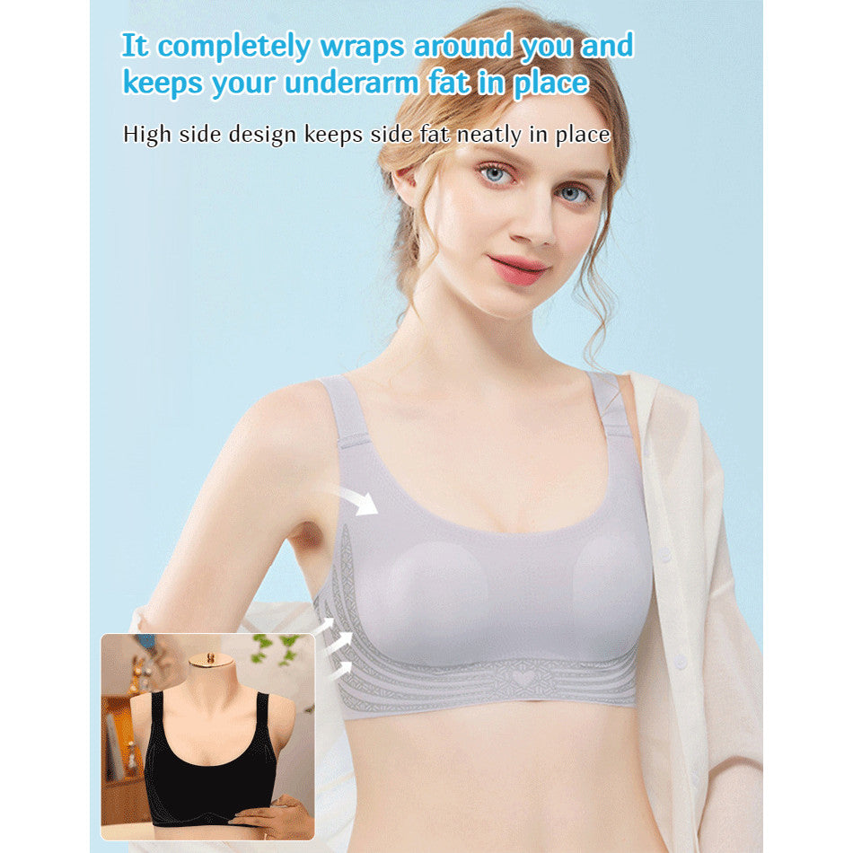 『Brelira』Wireless Minimizer Bra with Rabbit Ear Full Cup Support