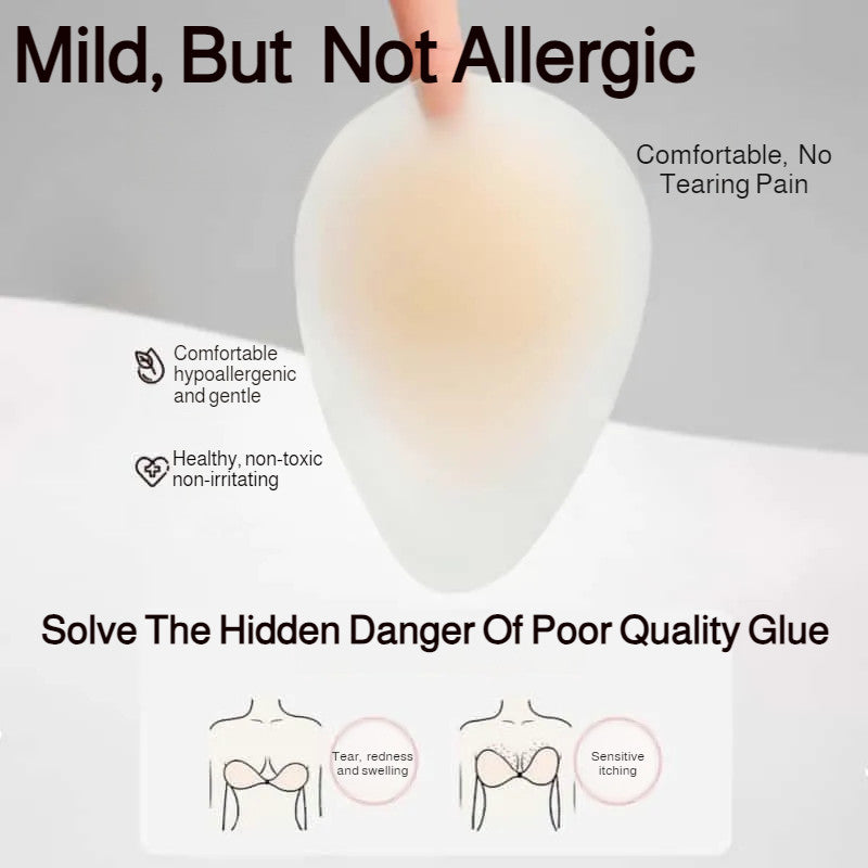 『Brelira』Reusable Silicone Nipple Covers with Invisible Lift