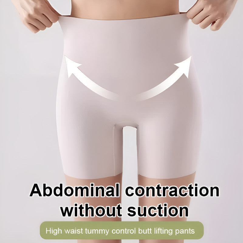 『Brelira』Ice Silk Safety Pants Seamless Butt Lift High Waisted Panties Shapewear Breathable Women Comfortable Underwear