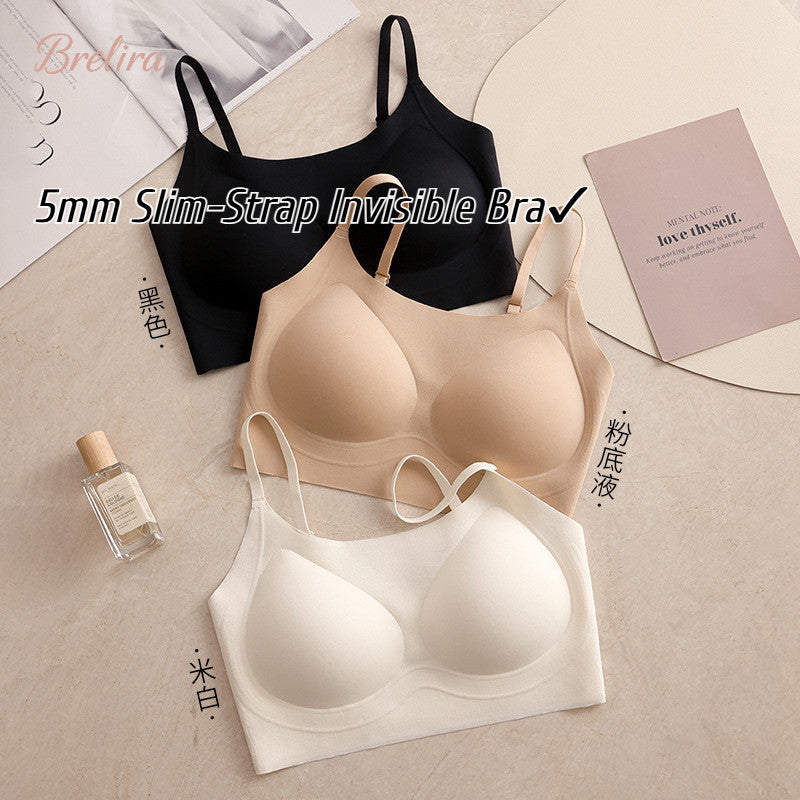 『Brelira』Liquid Foundation Seamless Bra – 5mm Ultra-Thin, Fixed Cup & Jelly Support