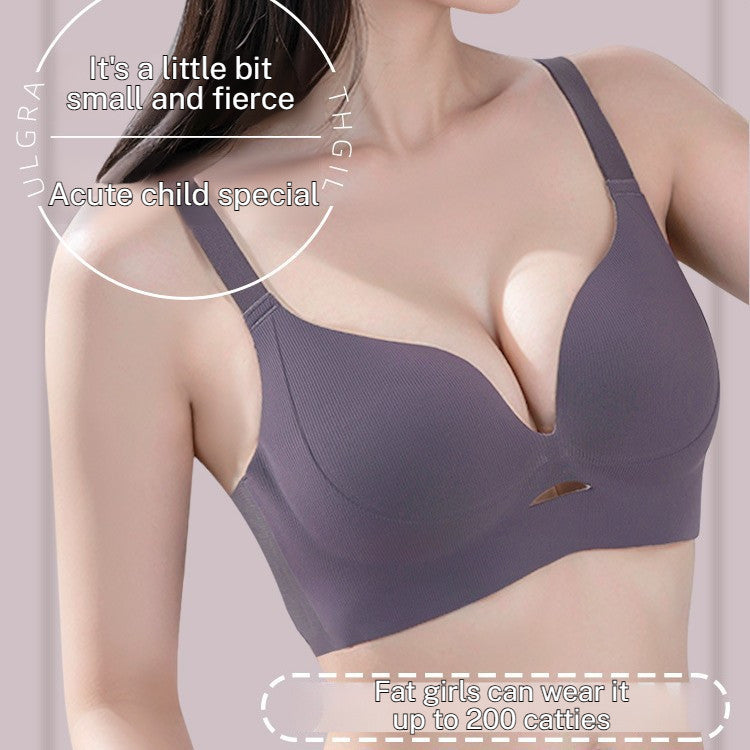 『Brelira』Anti-Sagging Minimizer Bra Women Wireless Soft Support Seamless Adjustable 34-46 B/C/D Cup Push Up Brassiere