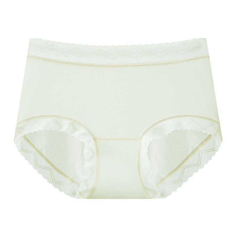 『Brelira』Ice Silk Seamless Panties Sexy Lace Antibacterial Invisible Breathable Panty Quick Dry Women Underwear