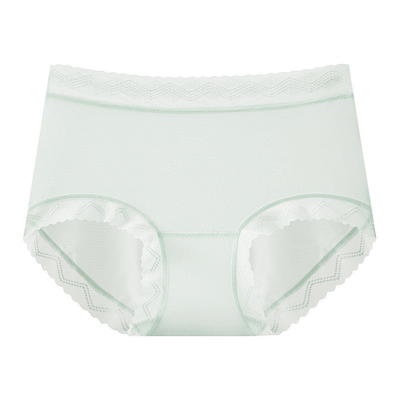 『Brelira』Ice Silk Seamless Panties Sexy Lace Antibacterial Invisible Breathable Panty Quick Dry Women Underwear