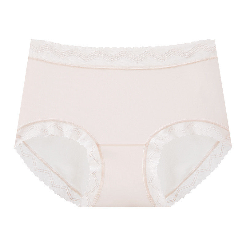 『Brelira』Ice Silk Seamless Panties Sexy Lace Antibacterial Invisible Breathable Panty Quick Dry Women Underwear