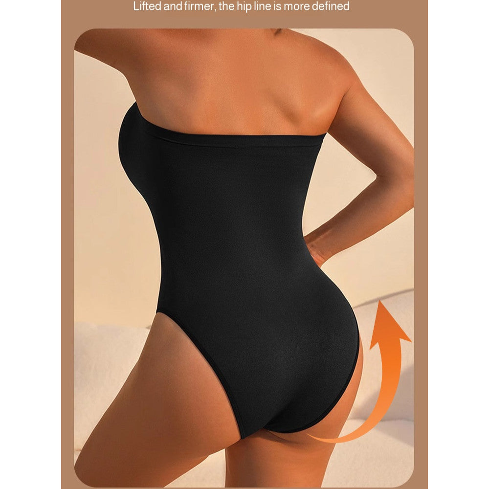 『Brelira』One Piece Slimming Shapewear Seamless Tummy Control Push-Up Full Body Bodysuit Breathable Inner Plus Size Body Shape