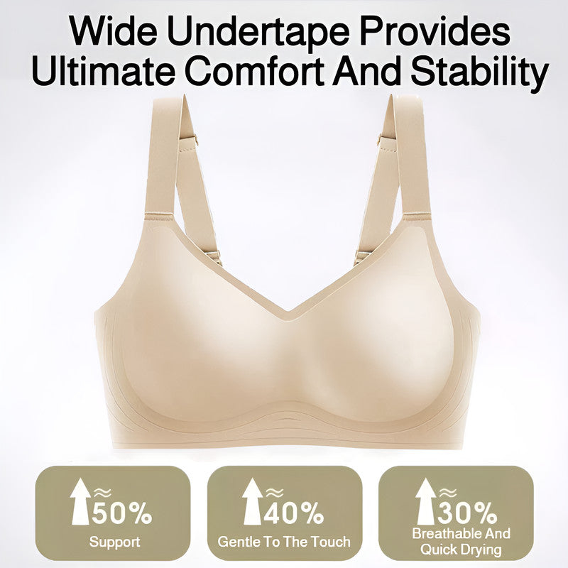 『Brelira』Sexy Seamless Minimizer Bra Women Wireless Full Cup Underwear Sleepwear Bra Female Plus Size Lingeire