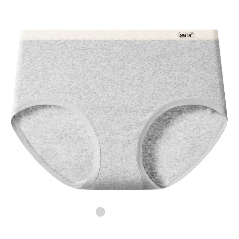 『Brelira』7A Antibacterial Panties Women Pure Cotton Underwear Seamless Non-Marking Breathable Comfort Briefs Mid Waist Panty