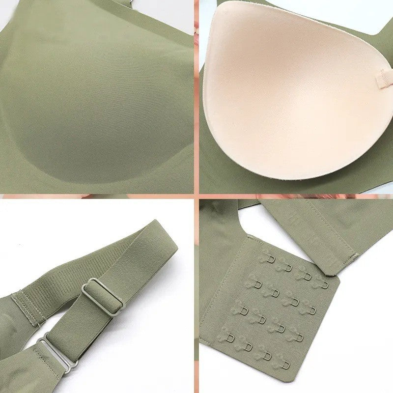『Brelira』Sexy Seamless Minimizer Bra Women Wireless Full Cup Underwear Sleepwear Bra Female Plus Size Lingeire