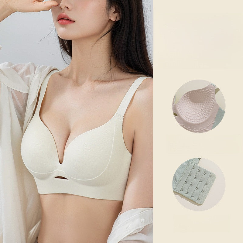 『Brelira』Anti-Sagging Minimizer Bra Wireless Thin Breathable Seamless Women Underwear Push Up Bra Plus Size Bralette