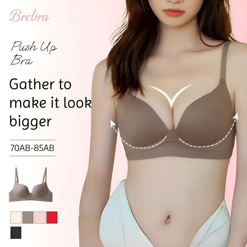 『Brelira』Wireless Push-Up Bra – Seamless Lift & Comfort for Small Busts