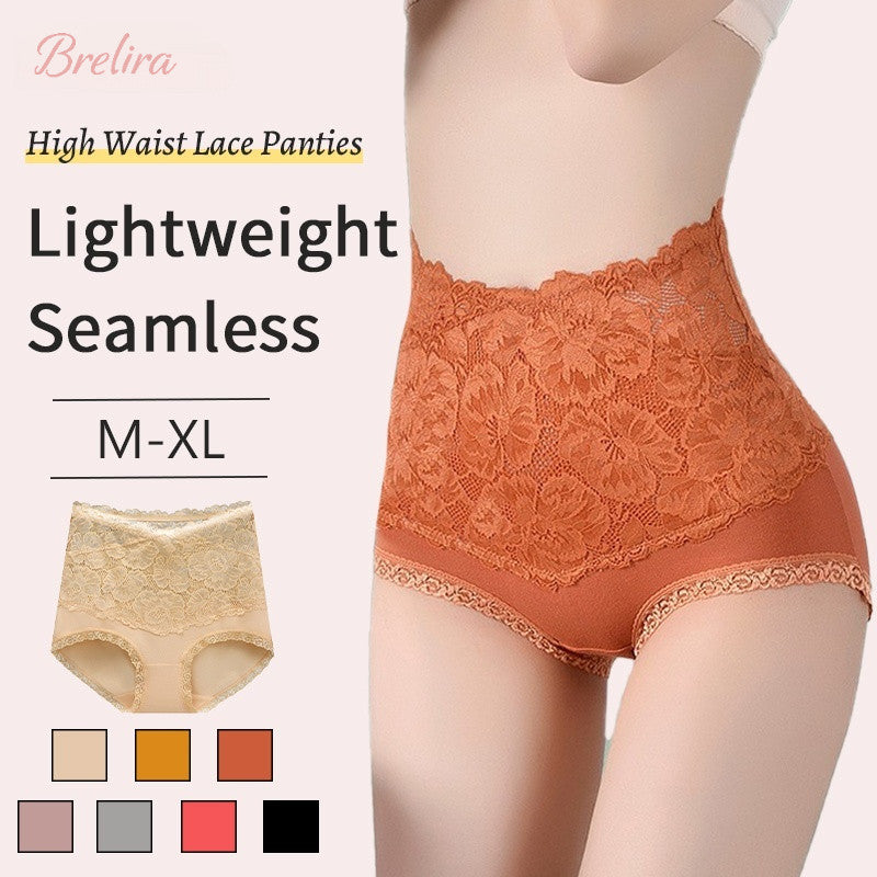 『Brelira』High Waist Lace Panties with Ultra-Thin Comfort