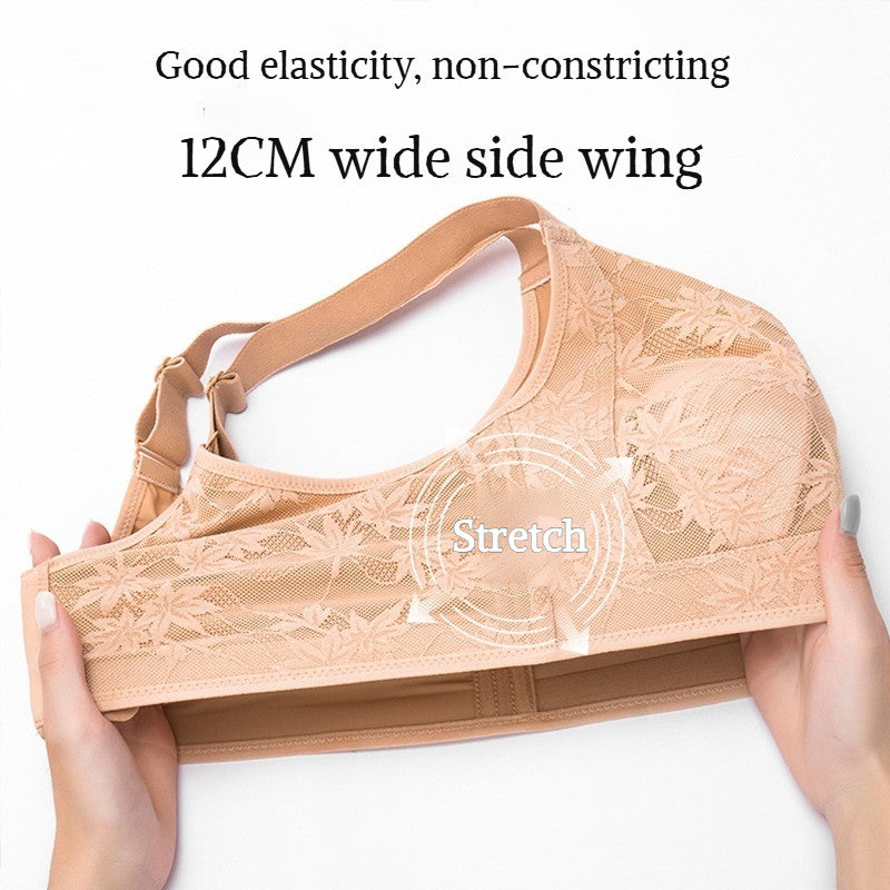 『Brelira』Rabbit-Ear Cup Wireless Minimizer Bra – Full-Cup, Breathable & Anti-Sagging Support