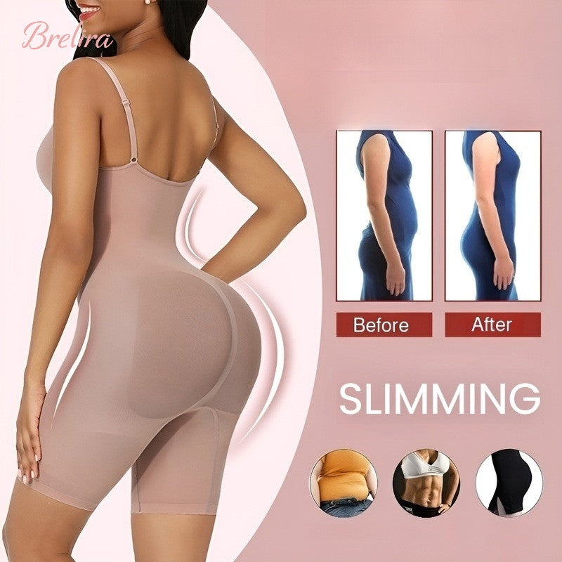 『Brelira』One Piece Full Body Shapewear 360° Tummy Control Seamless Butt Lift Bodyshaper Corset Breathable Women Shaping Slimming Bodysuit